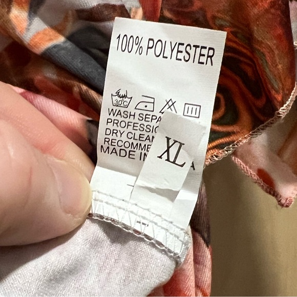 Floral Print V-Neck 3/4 Bell Sleeve Bohemian Blouse - Picture 7 of 7